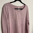 Terra & Sky Women's  Pink Long Sleeve Sweater- 2X Photo 1