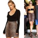 Naked Wardrobe  Leopard Animal Print High Waisted Stretch Bodycon Skirt Mobwife S Photo 1