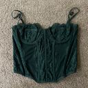 Urban Outfitters Green Corset Top Photo 0