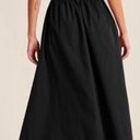 Abercrombie & Fitch Abercrombie Puff Sleeve Cutout Open Back Maxi Dress Photo 1