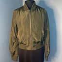 AQUA  Olive Green Bomber Jacket Size M Photo 0