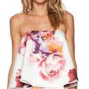 Keepsake  the Label Multicolor Floral Off The Shoulder Strapless Swing Top Size S Photo 7