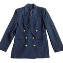 Krass&co Chas Reed & . Navy Double Breasted Blazer Gold Buttons 100% Wool Size 6 Womens Photo 0