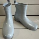 Hunter Refined Low Heel Biker Gloss Duo Waterproof Rain Boots 8 Photo 1