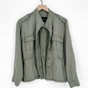 Rails  Sahara Utility Jacket Button Front Lyocell Linen in Sage Green Women's S Photo 2