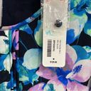 Soft Surroundings  NWT Midnight Bloom Floral Crinkle Gauze Dress Blue Photo 13