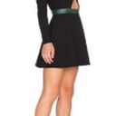 NBD Revolve  x Naven Twins Long Sleeve Skater Mini Dress Cut Out Green Belt Small Photo 3