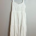 American Eagle  white open back tiered maxi dress Photo 0