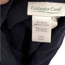 Coldwater Creek  Linen Blend Navy Shirt Photo 3