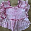 bibi pink ruffle top Photo 0