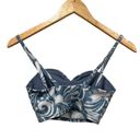 Free People Movement NEW  Double Take Novelty Floral Print Crop Top Bra Large Photo 6