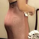 Dillard's Pink/Burgundy Ombré Floor Length Dress Photo 1