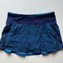 Lululemon Run Pace Rival Skirt in Elegant Samba Snake Kayak Blue Size 4 Reg Photo 8