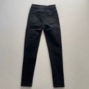 Rolla's  Jeans Womens 27 Black Westcoast Super Skinny Distressed Mid Rise Stretch Photo 1