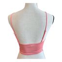 superdown  Womens Tank Top Pink V-neck Fitted Solid Cami Pullover Cropped S Photo 4