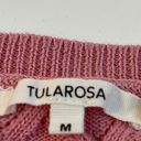 Tularosa Revolve  Pink V-Neck Crop top dusty rose flutter sleeve Sweater medium Photo 4