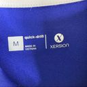 Xersion  | Blue White Stripe Sporty Athletic Jacket Full Zip Photo 2
