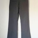 Betabrand  Straight Leg Classic Dress Pant Yoga Pants Gray Stripe MP Photo 5