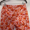 Tommy Hilfiger Vintage  Floral Crop Womens Pants Sz 2 Orange Tropical 2001 Photo 4