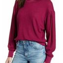 Treasure & Bond NWT  Burgundy Plum Waffle Crew Neck Sweater Size XS Photo 0