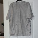 CAbi  hooded tunic sweatshirt lace up sides gray size XS Photo 1