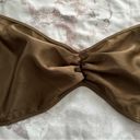 LPA  from Revolve satin brown wrap top with tie closure, size M boho statement Photo 6