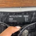 Pretty Little Thing  Black Distressed Mom Jeans Women’s Size 2 Photo 87