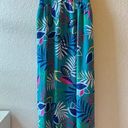 Gibson  look tribal vacation boho teal palm tropical l cruise maxi beach ruffle Photo 2