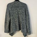 Rebecca Taylor  Wool Alpaca Blend Open Front Chunky Cardigan Neutral Grey Cozy L Photo 8