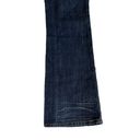 Seven 7 Jeans Womens Size 30 Flare Stretch Dark Blue Yellow Stitch Cotton Photo 6