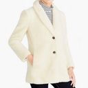 J.Crew EUC  Fleece‎ Cream Coat, XS Photo 1