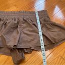 Free People FP  Movement Get Your Flirt On Shorts Athletic Pumice Tan Brown Sz S Photo 7