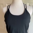 CAbi Black Power Workout Stretch Strappy Yoga Tank Top Photo 8