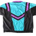 Lavon Vintage  Chevron Colorblock Full-Zip Windbreaker Women's Size Large Photo 9