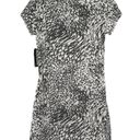 Marc New York  Performance Gray & White Zebra Print Short Sleeve Skirt Photo 1