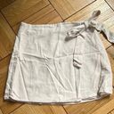 Cream Linen Skirt Size M Photo 0