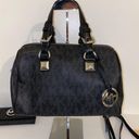 Michael Kors  Grayson MD Satchel Boston Bag w Matching Fulton Wallet black Photo 0
