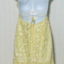 Amarra Lace Up Halter Fit & Flare Formal Dress Gown Embroidered Lace Yellow 2 Photo 2