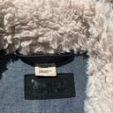 Levi’s Levis Waxy Denim Black Faux Fur Collar Jacket Photo 3