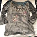 NWT Vanilla Sugar Edgy grunge 2000s Y2K grunge top with a floral, skull, angel, and rose design Measurement in pics Multi Size M Photo 4