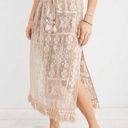 Aerie  Patchwork Floral Lace Swim Cover Up Skirt XS Women’s Cream 1262 Photo 0