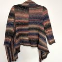 BKE  cardigan open front stripes colorful size medium raime blend Photo 3