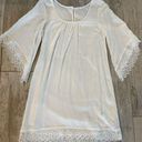 Socialite White Bell Sleeved Shift Dress Photo 0