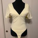 Kimberly  GOLDSON HALLOE CREAM ON OFF THE SHOULDER BODYSUIT W PADS MEDIUM Photo 7