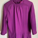 Zac Posen  Z Spoke Plum Mock Neck Jersey Knit Dress Size S Photo 4