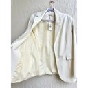 Lavish NWT Pretty  Dylan Long Sleeve Single Breasted Dad Blazer Cream Womens US 4 Photo 3