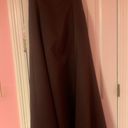 Laundry by Shelli Segal Brown Off The Shoulder Ankle Length Formal Dress With Pockets Photo 0