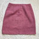 Pink Lily  Women's Zipper Back Closure Rayon Lined Pink Tweed Pencil Skirt Size S Photo 2