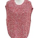 ZARA  Knit Sweater Vest Red White Size Large Photo 0