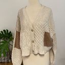 American Eagle AE || Boxy Patchwork Button-Up Cardigan NWT Photo 1